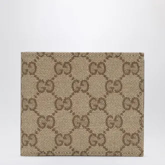 Gucci Essence Classic bi-fold wallet in sand beige GG canvas