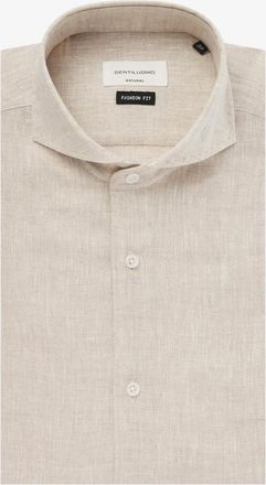 Gentiluomo Linnen Overhemd | Beige