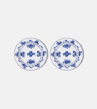 Cabana Gloria set of 2 porcelain dessert plates