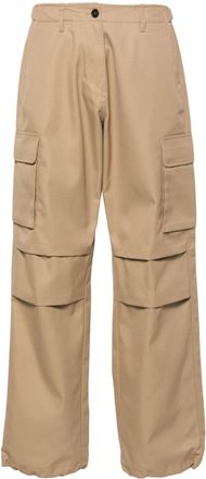 Coperni wide-leg cargo trousers - women - Polyester/Cotton/Cotton - M - Neutrals