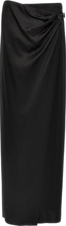 Tom Ford Black Silk Mini Womens Skirt