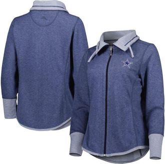 Tommy Bahama Womens Tommy Bahama Heathered Navy Dallas Cowboys Sport Sun Fade Full-Zip Sweatshirt in Heather Navy at Nordstrom, Size X-Small