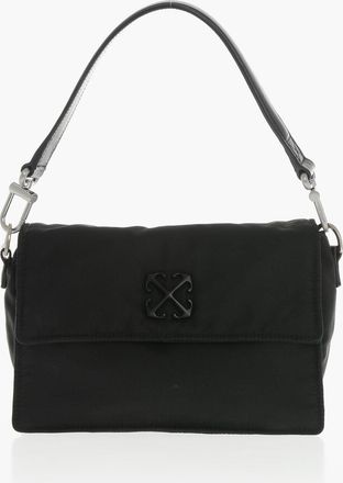 Off-white Borsa a Mano SOFT JITNEY In Nylon con Monogram Tono su Tono Off-White