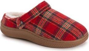 Muk Luks Quianna Lucy Faux Shearling Clog Slipper in Red Tartan at Nordstrom Rack, Size X-Large