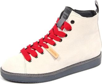 Panchic Witte Su&egrave;de Mid Cut Schoenen - Dames - Sneakers - Wit - 40 EU - Su&egrave;de - Schoenen