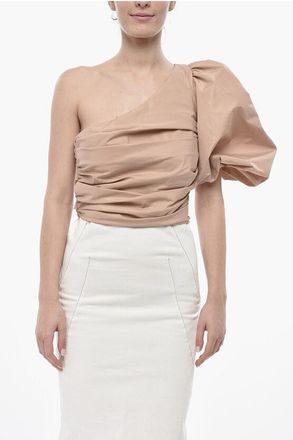 Pinko Taffeta One-Shoulder Top MAGNANIMA size 42