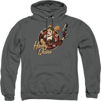 Gildan Justice League of America Harley Bomber Adult Pull Over Hoodie / Hooded Sweatshirt