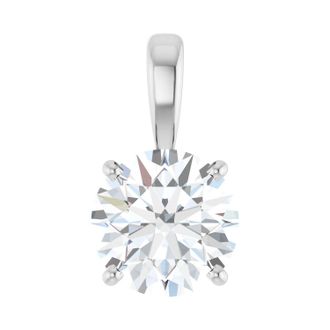 Diamond2Deal 14k Gold 2 CT Lab-Grown Diamond Pendant