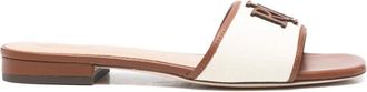 Lauren Ralph Lauren monogram-detail sandals - Neutrals