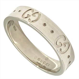 Gucci White Gold White Gold (18K) Band Ring (Pre-Owned)