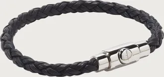 Ferragamo Uomo Braccialetto intrecciato - mis 19 Nero