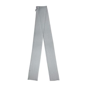 Dolce & Gabbana Silky Scarves, female, Blue, Size: ONE SIZE Silk Sash Wrap Foulard Scarf