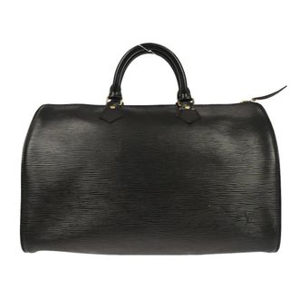 Louis Vuitton Speedy Handbag Epi Leather Black Leather Handbag (Pre-Owned)