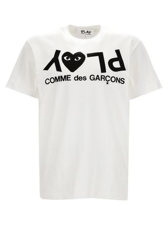 Comme Des Gar&ccedil;ons White Logo Cotton T-Shirt