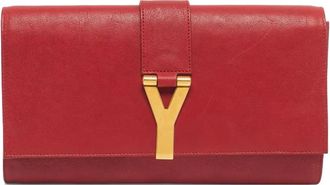 Saint Laurent Clutch Ligne Y - Rosso