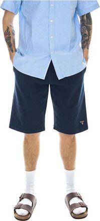 Barbour Bermuda Felpa - Heren - Korte Broeken - Blauw - L - Katoen - Korte Broeken