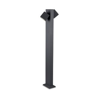 Leds - C4 Leds-c4 - Baliza Ip65 Cubus Bollard Led 22w Blanco C&aacute;lido 3000k On-off Gris Urbano 1031