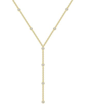 Liv Oliver 18K Plated Drop Necklace