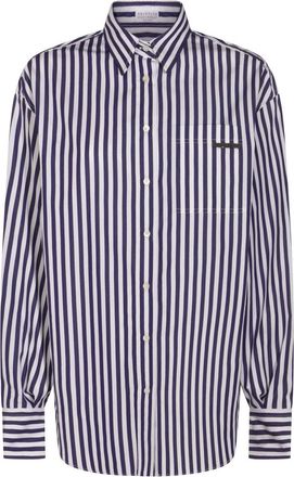 Brunello Cucinelli Shirts Bianco/Blue-Donna