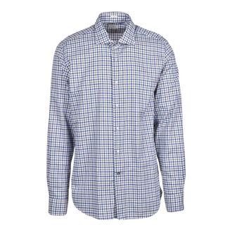 Himon's Formele Overhemden - Heren - Zakelijke Overhemden - Blauw - XL - Katoen - Overhemden