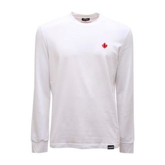 Dsquared2 Long Sleeve Tops, male, White, Size: M Maglia Underwear Long Sleeve