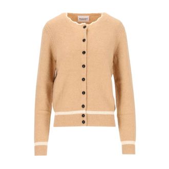 Isabel Marant Naia Crewneck Cardigan - Dames - Truien - Beige - Maat: XS Viscose