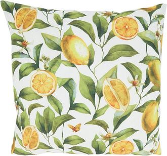 Saro Lifestyle Lemons Outdoor Pillow