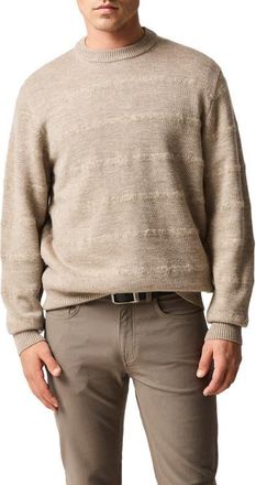 Rodd & Gunn Bills Way Textured Stripe Sweater in Natural at Nordstrom, Size Xxx-Large