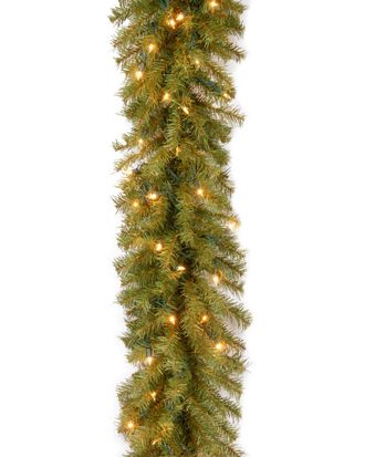 National Tree Company 9Ft Of Norwood Fir Garland With 100 Clear Lights