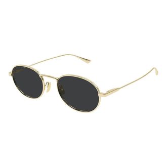 Saint Laurent Unisex Gold Oval Sunglasses SL 799 003 52