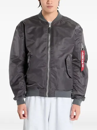 Alpha Industries zip-fastening bomber jacket - men - Polyester/Nylon - M - Grey
