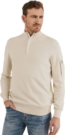 State of Art half zip trui beige verborgen rits