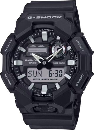 Casio G-SHOCK Mens Black Dial Analog Watch Black Resin Strap - GA-010-1ADR