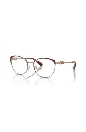 Emporio Armani 53mm Cat Eye optical glasses in Copper at Nordstrom