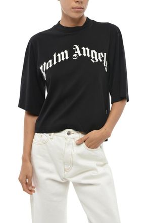 Palm Angels Black Logo Crew Neck T-Shirt