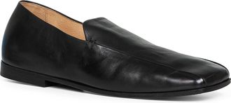 Mars&egrave;ll Mens Black Smooth Leather Loafers Calf