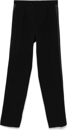 Casablanca Pantaloni plissé con righe laterali - Nero