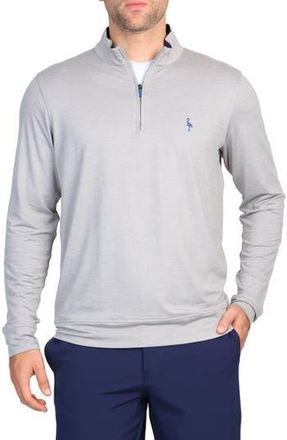 Tailorbyrd Quarter Zip Performance Knit Pullover in Grey at Nordstrom Rack, Size X-Large