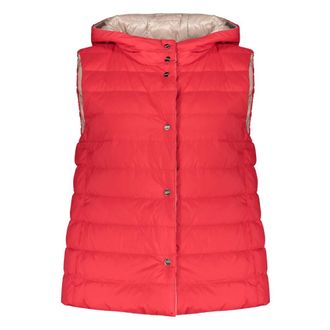 Herno Vests, female, Red, Size: 2XL Sleeveless Jacket