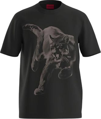 HUGO BOSS Cotton-jersey T-shirt With Graphic Print