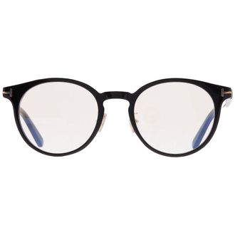 Tom Ford Blue Light Block Round Unisex Eyeglasses FT5996-K-B 001 51