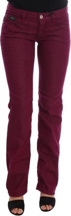 Costume National Cotton Stretch Denim Jeans - Dames - Bootcut Jeans - Rood - W26 - Denim - Jeans