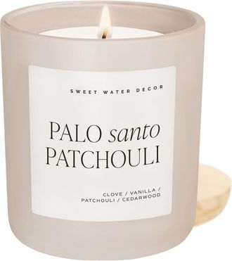 Sweet Water Decor 15 oz Matte Candle in Palo Santo Patchouli at Nordstrom
