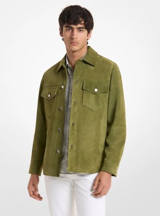 Michael Kors Suede Shirt Jacket