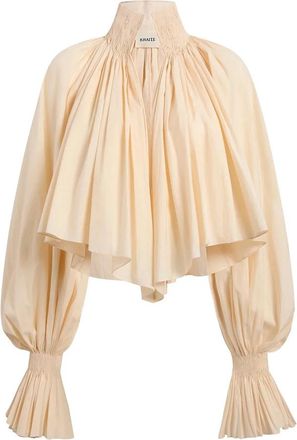 Khaite Blouse - Dames - Blouses - Beige - S - Overhemden
