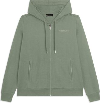 Freddy Felpa Cappuccio con Zip e Logo FREDDY