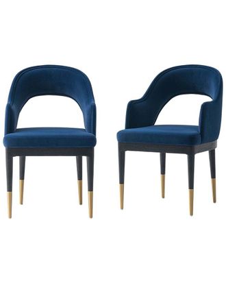 Manhattan Comfort Modern Carrington Velvet Dining Armchair