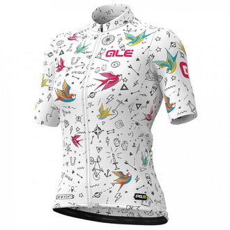 Al&eacute; Versilia Jersey Graphics Velotrikot f&uuml;r Damen | wei&szlig;