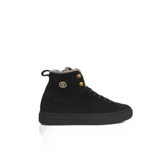 Cerruti Black Cowhide Women Womens Sneaker