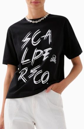 Scalpers Name Sign Tee in Black at Nordstrom, Size X-Small